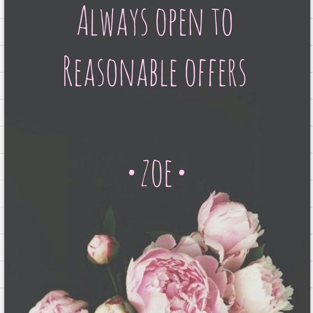 •• Reasonable offers welcomed••